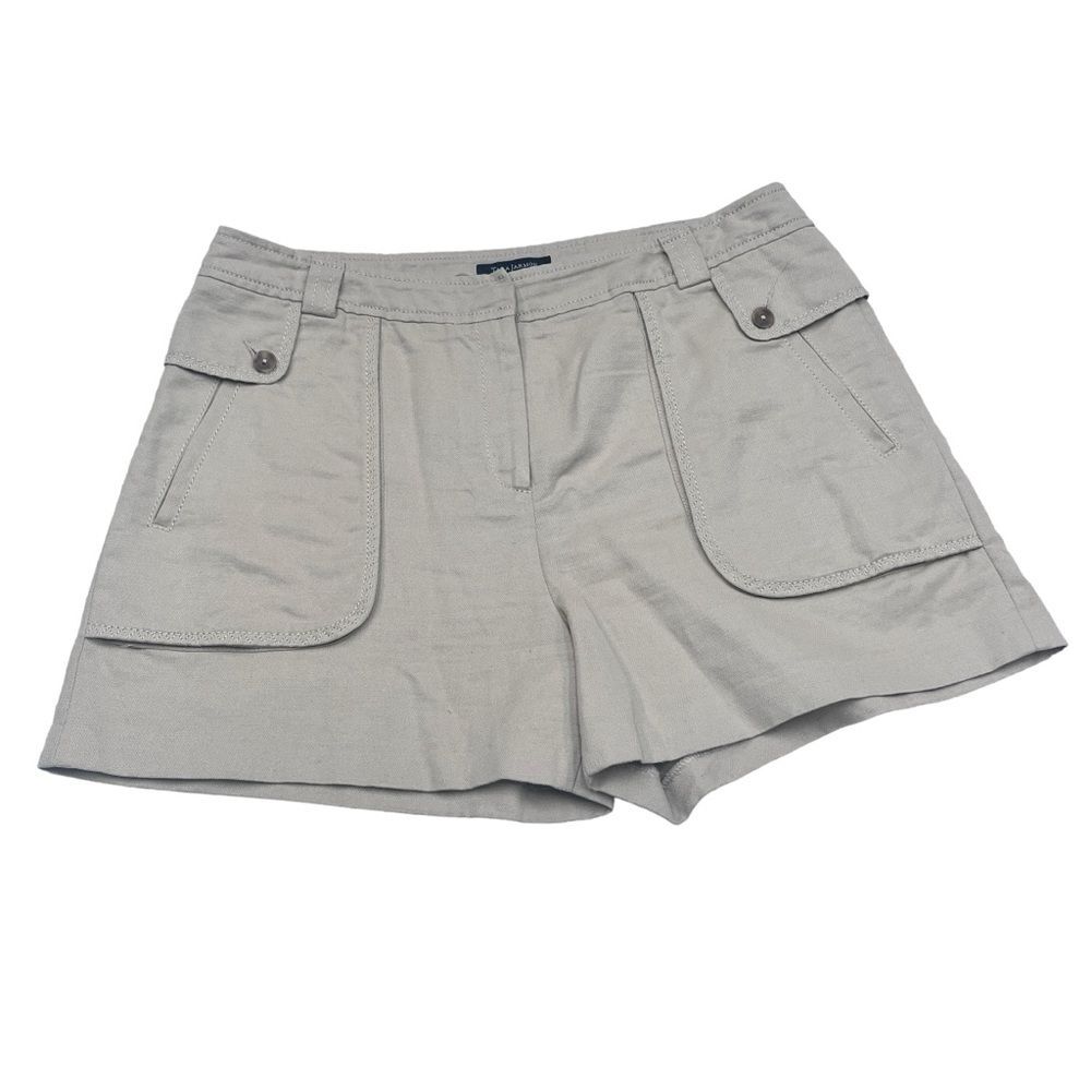 Tara Jarmon Shorts Sz 42 Tan Linen and Cotton Shorts